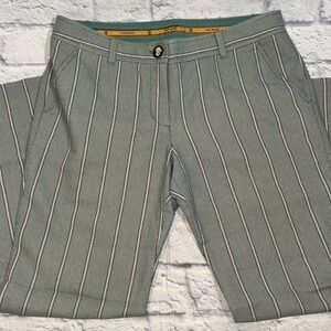 Tory Burch Emmett Striped Knit Business Casual Trouser Slack Classic Ankle Pants